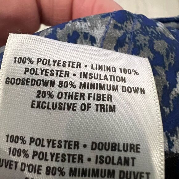 PATAGONIA Full Zip MultiColor Hooded Sleeveless Puffer Vest / Jacket size M - Picture 7 of 7